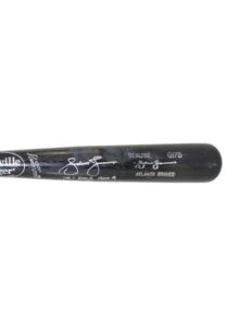 4/14/2003 Andruw Jones Atlanta Braves Game-Used & Autographed Home Run Bat