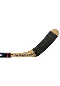 4/18/1999 Wayne Gretzky NY Rangers Final Career Game Game-Used & Signed Stick