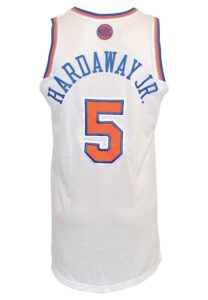 4/2/2014 Tim Hardaway Jr. New York Knicks Game-Used Home Jersey (Steiner Sports LOA • Built-In Mic Pocket)