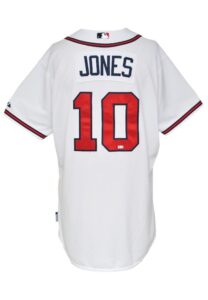 4/21/2012 Chipper Jones Atlanta Braves Game-Used Home Jersey