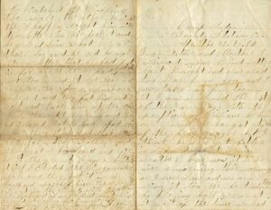 4/22/1864 Private Joseph Milton Foster’s Letter to His Parents