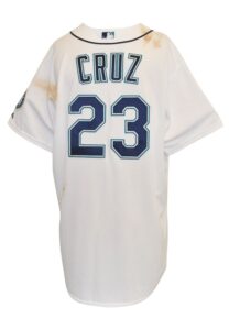 4/22/2015 Nelson Cruz Seattle Mariners Game-Used Home Jersey