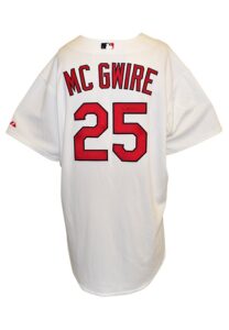 4/23/2010 Mark McGwire St. Louis Cardinals Coaches-Worn & Autographed Home Jersey