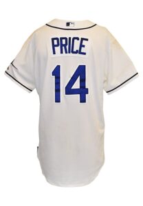 4/23/2013 David Price Tampa Bay Rays Game-Used Home Jersey