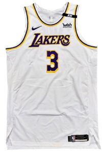 4/24/2021 Anthony Davis LA Lakers Game-Used & Signed Jersey