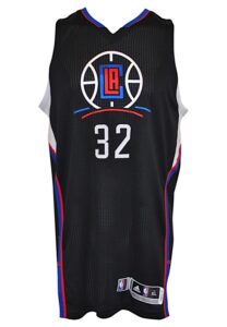 4/25/2016 Blake Griffin Los Angeles Clippers NBA Playoffs Game-Used Alternate Jersey