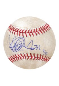 4/27/2013 Ichiro Suzuki Game-Used & Autographed Baseball