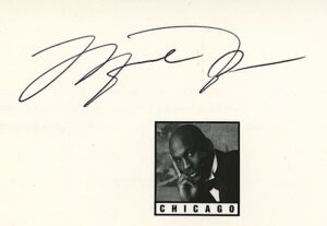 4/28/1993 Scottie Pippen Invitation to Michael Jordan’s Restaurant Grand Opening Autographed by Michael Jordan