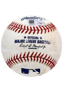 4/29/2017 Albert Pujols LA Angels Game-Used Baseball