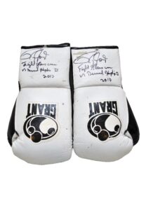 4/3/2010 Roy Jones, Jr. Fight Worn & Autographed Gloves vs. Bernard Hopkins II