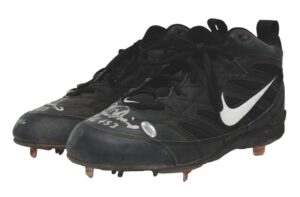 4/30/02 Rafael Palmeiro Texas Rangers Game-Used & Autographed Cleats