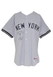 4/4/2010 Curtis Granderson NY Yankees Game-Used & Autographed Road Jersey