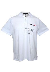 4/4/2012 Kelly Kraft Masters Tournament Par-3 Contest-Worn & Autographed Polo Shirt