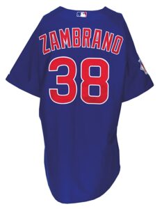 4/5/2010 Carlos Zambrano Chicago Cubs Game-Used Opening Day Road Jersey