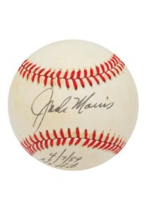 4/7/1984 Jack Morris’ Autographed No-Hit Game-Used Baseball