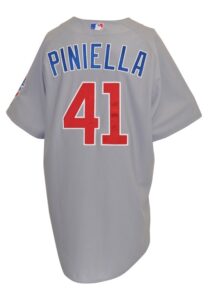 4/7/2010 Lou Piniella Chicago Cubs Manager-Worn & Autographed Road Jersey