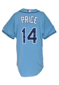 4/7/2013 David Price Tampa Bay Rays Game-Used Alternate Jersey