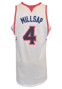 4/9/2014 Paul Millsap Atlanta Hawks Game-Used Home Jersey