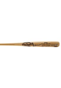 400 Home Run & 3000 Hit Club Multi-Signed Bat Including Mays, Musial, Aaron & More