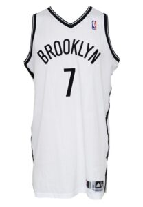 5/10/2014 & 5/12/2014 Joe Johnson Brooklyn Nets Playoff Game-Used Home Jersey