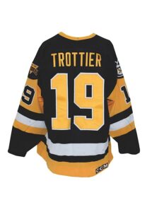 5/11/1992 Bryan Trottier Pittsburgh Penguins Game-Used Playoffs Road Jersey