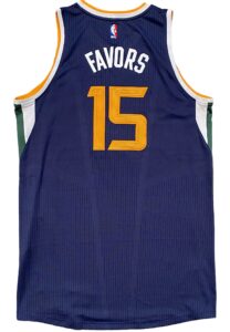 5/15/2017 Derrick Favors Utah Jazz NBA Playoffs Game-Used Jersey