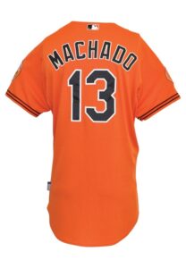 5/18/2013 Manny Machado Baltimore Orioles Game-Used & Autographed Home Jersey