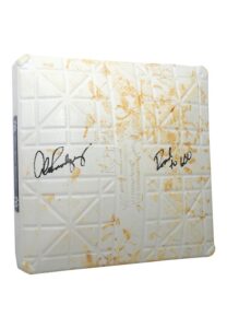 5/2/2010 Alex Rodriguez Autographed Game-Used Yankee Stadium Third Base Inscribed “Road to 600”