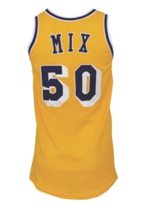 5/22/1983 Steve Mix Los Angeles Lakers NBA Finals Game-Used Home Uniform