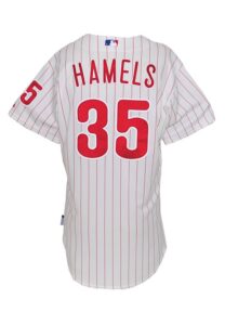 5/23/2011 Cole Hamels Philadelphia Phillies Game-Used Home Jersey with “B” Patch