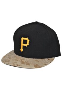 5/25/2015 Pedro Alvarez Pittsburgh Pirates Game-Used Memorial Day Camo Cap