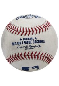 5/26/2018 Aaron Judge NY Yankees Game-Used Career #70 Home Run Baseball