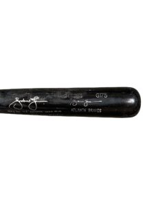 5/30/2003 Andruw Jones Atlanta Braves 1000th Career Hit Game-Used & Signed Bat