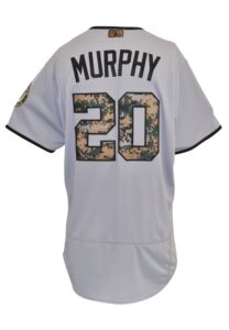 5/30/2016 Daniel Murphy Washington Nationals Memorial Day Game-Used Road Jersey