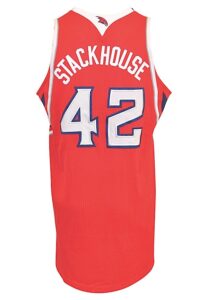 5/4/2012 Jerry Stackhouse Atlanta Hawks NBA Playoff Bench-Worn Road Jersey (NBA LOA)