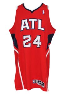 5/4/2012 Marvin Williams Atlanta Hawks Playoffs Game-Used Road Jersey