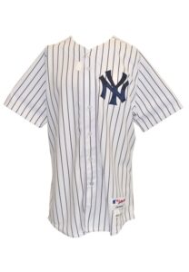 5/4/2014 Carlos Beltran New York Yankees Game-Used & Autographed Home Pinstripe Jersey