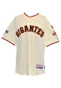 5/5/2015 Brandon Crawford San Francisco Giants ‘Los Gigantes’ Game-Used Home Jersey