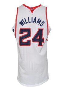 5/8/2012 Marvin Williams Atlanta Hawks Playoffs Game-Used Home Jersey