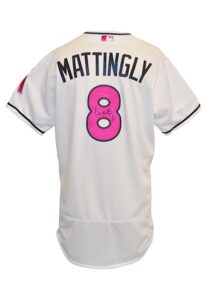 5/8/2016 Don Mattingly Miami Marlins Manager-Worn & Autographed Mother’s Day Home Jersey