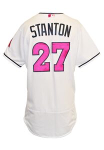 5/8/2016 Giancarlo Stanton Miami Marlins Game-Used Mother’s Day Home Jersey