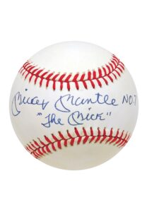 500 Home Run Club Members Single-Signed Baseballs with Rare and Unique Inscriptions