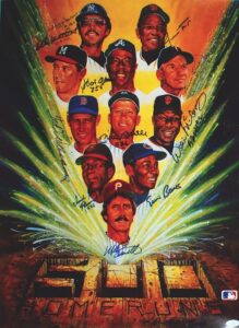 500 Home Run Club Multi-Signed Limited Edition Poster