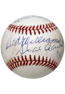 500 Home Run Club Multi-Signed OAL Baseball