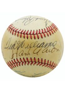 500 Home Run Club Multi-Signed ONL Baseball