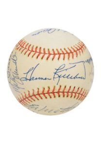 500 Home Run Club Vintage Signed Baseball