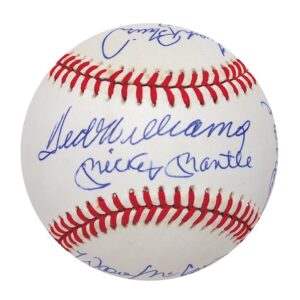 500 HR Club Signed Baseball with 11 Signatures