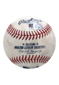 6/1/2018 George Springer Houston Astros Game-Used Home Run Baseball