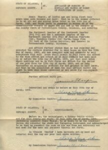 6/10/1925 James Thorpe Signed Rental Contract