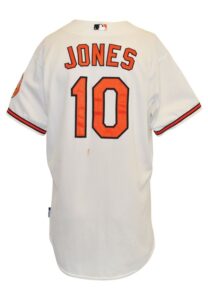 6/11/2015 Adam Jones Baltimore Orioles Game-Used Home Jersey